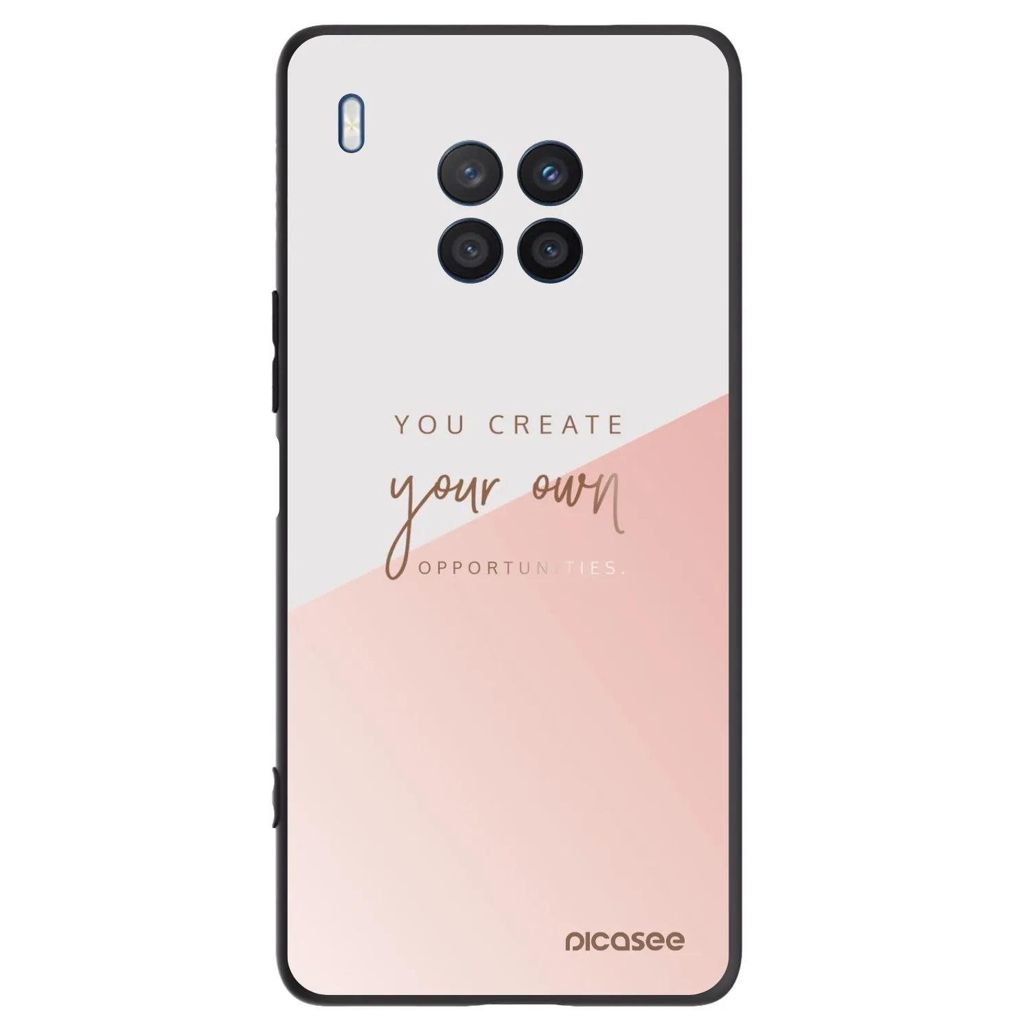 Picasee fekete szilikon tok az alábbi mobiltelefonokra Honor 50 Lite - You create your own opportunities