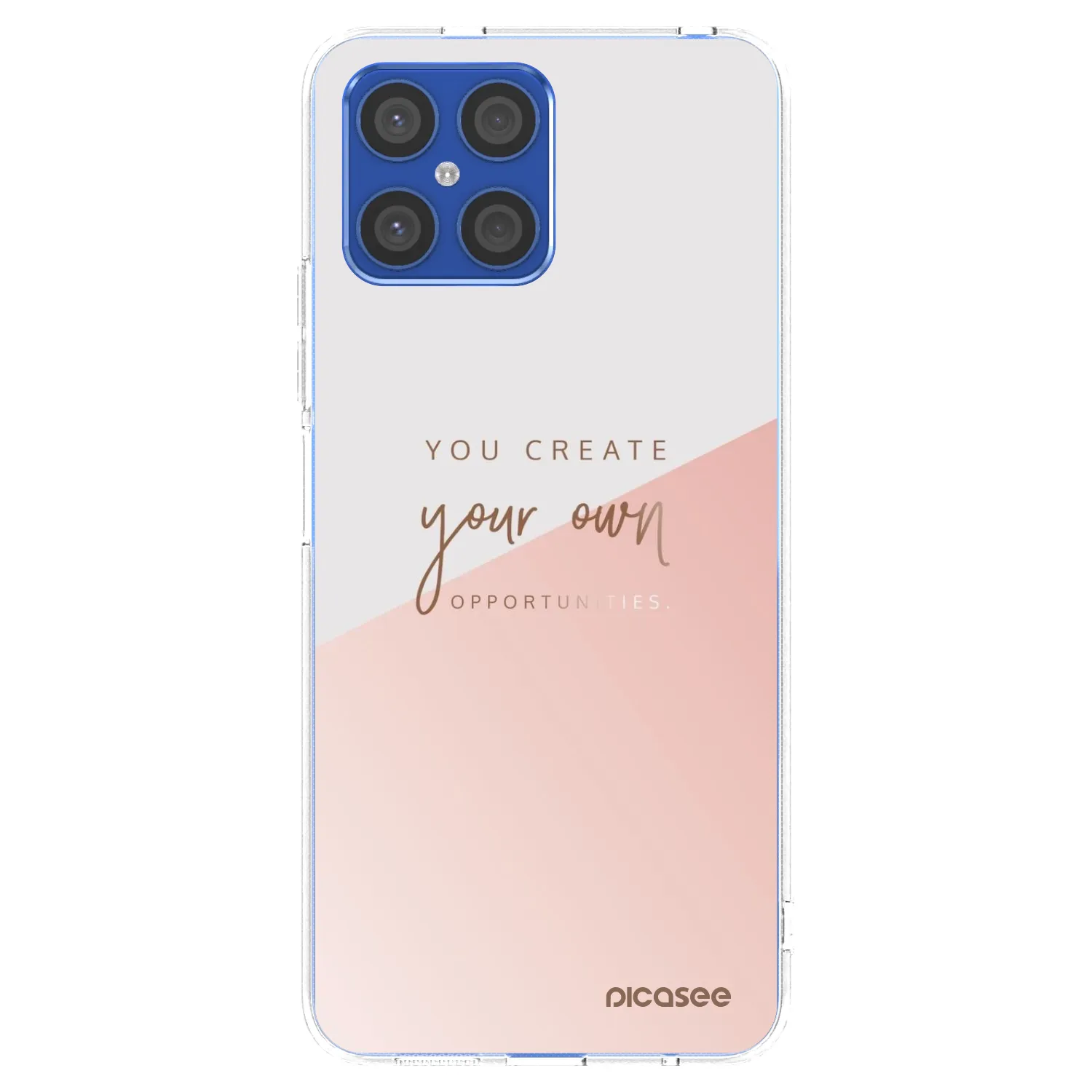 Picasee átlátszó szilikon tok az alábbi mobiltelefonokra Honor X8 4G - You create your own opportunities