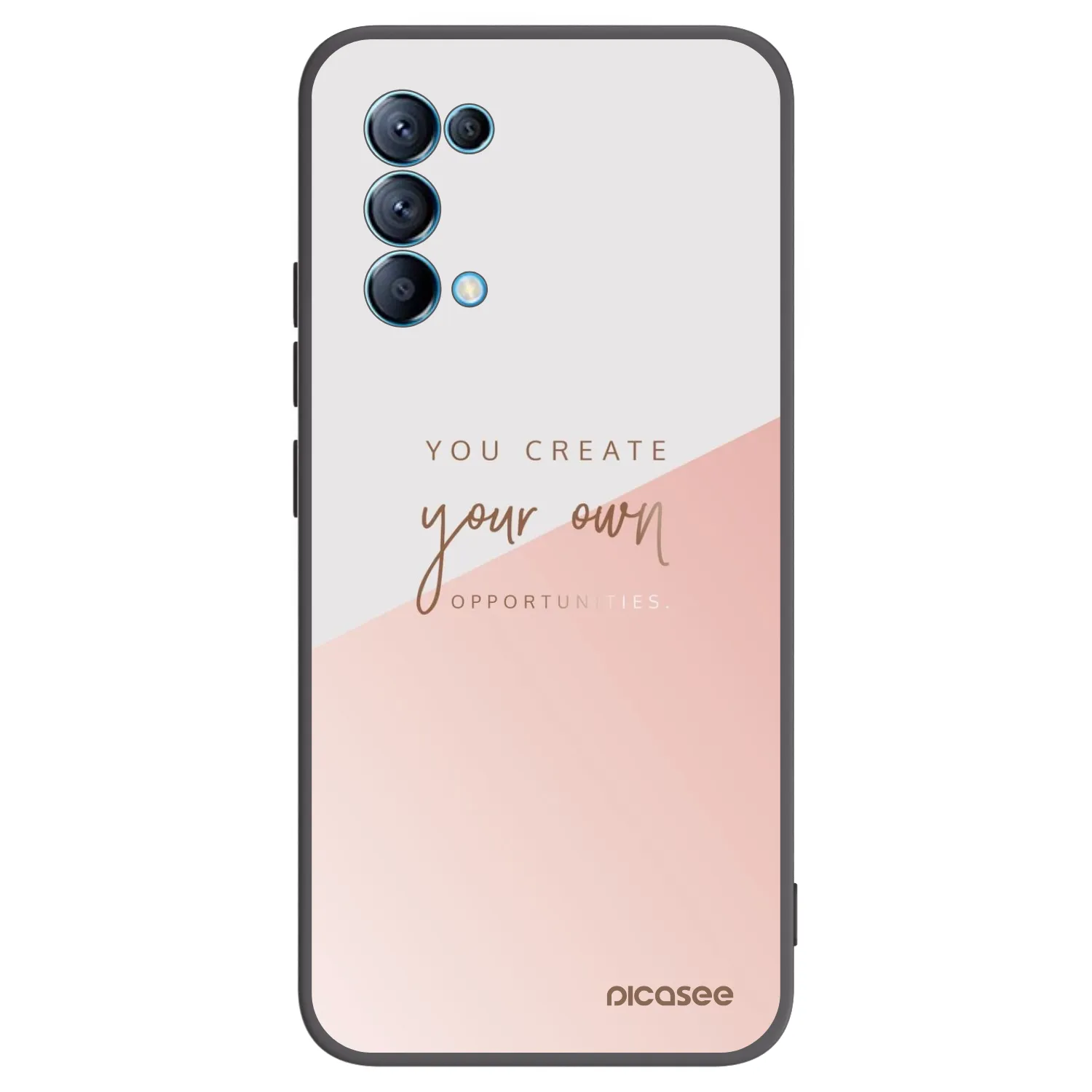 Picasee fekete szilikon tok az alábbi mobiltelefonokra OPPO Reno 5 5G - You create your own opportunities