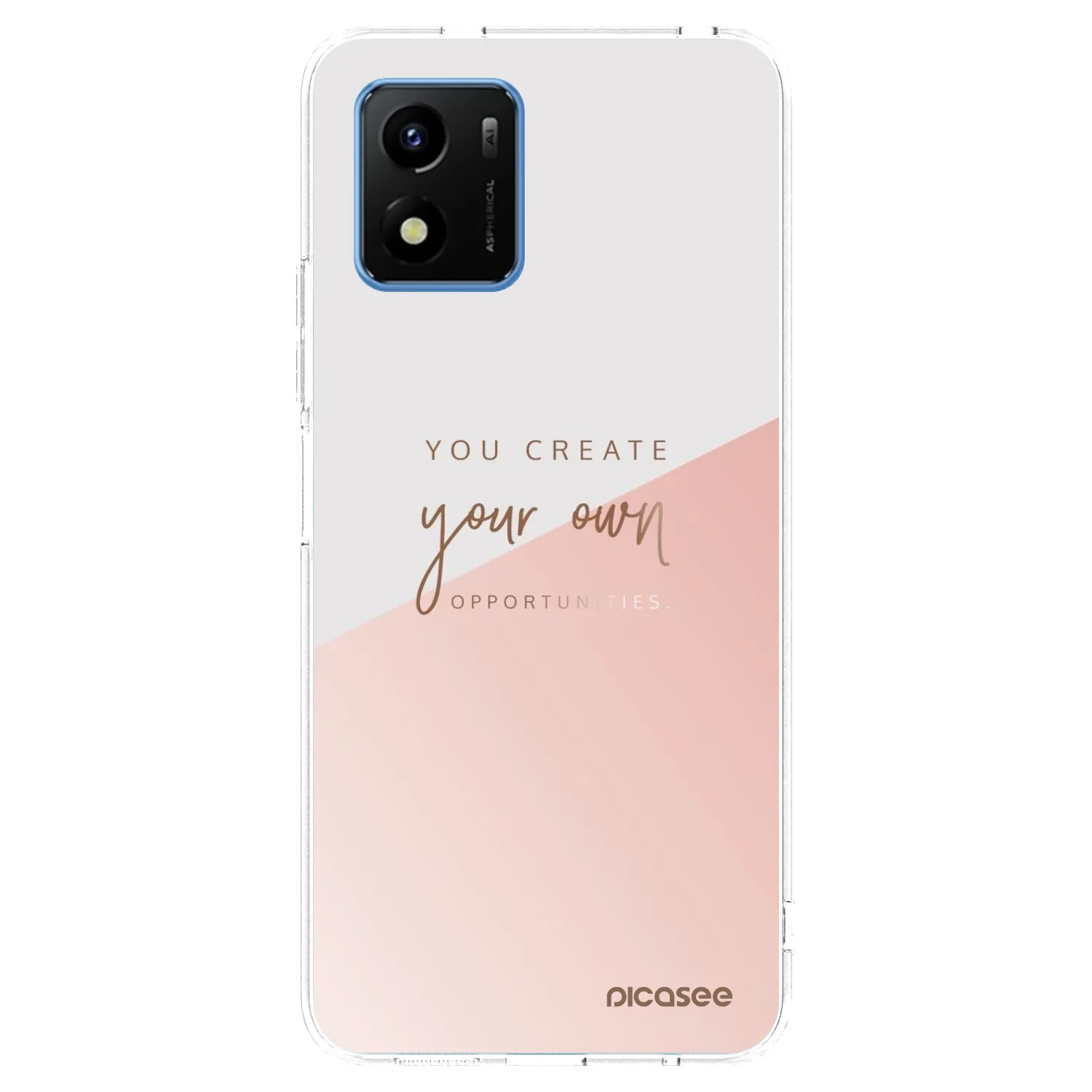 Picasee átlátszó szilikon tok az alábbi mobiltelefonokra Vivo Y01 - You create your own opportunities