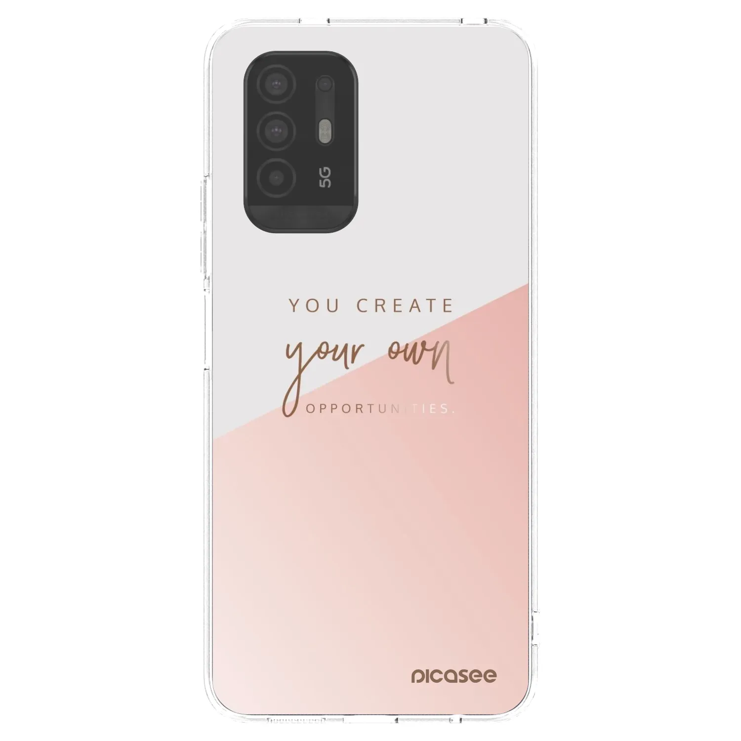Picasee átlátszó szilikon tok az alábbi mobiltelefonokra OPPO A94 5G - You create your own opportunities