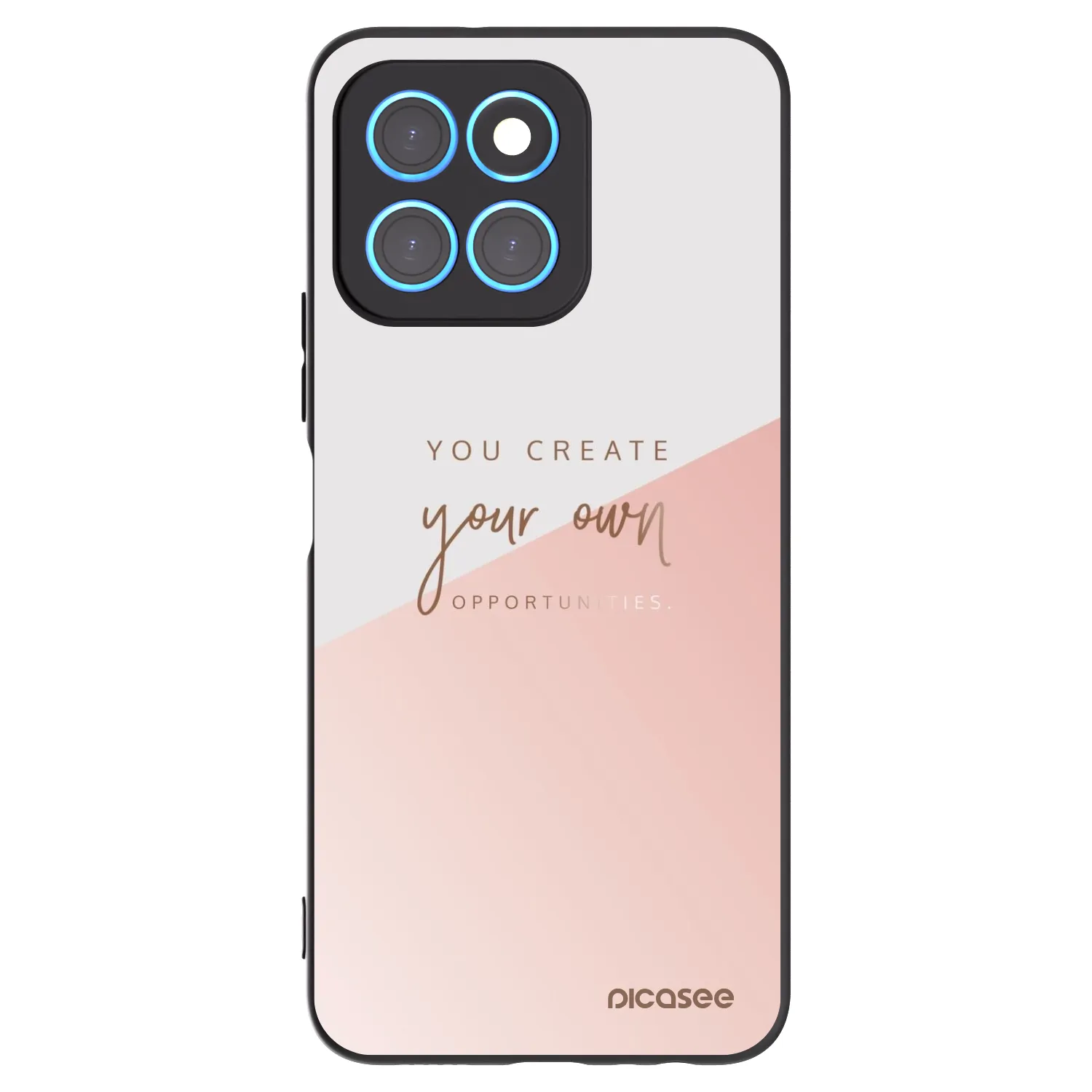 Picasee fekete szilikon tok az alábbi mobiltelefonokra Honor X8 5G - You create your own opportunities