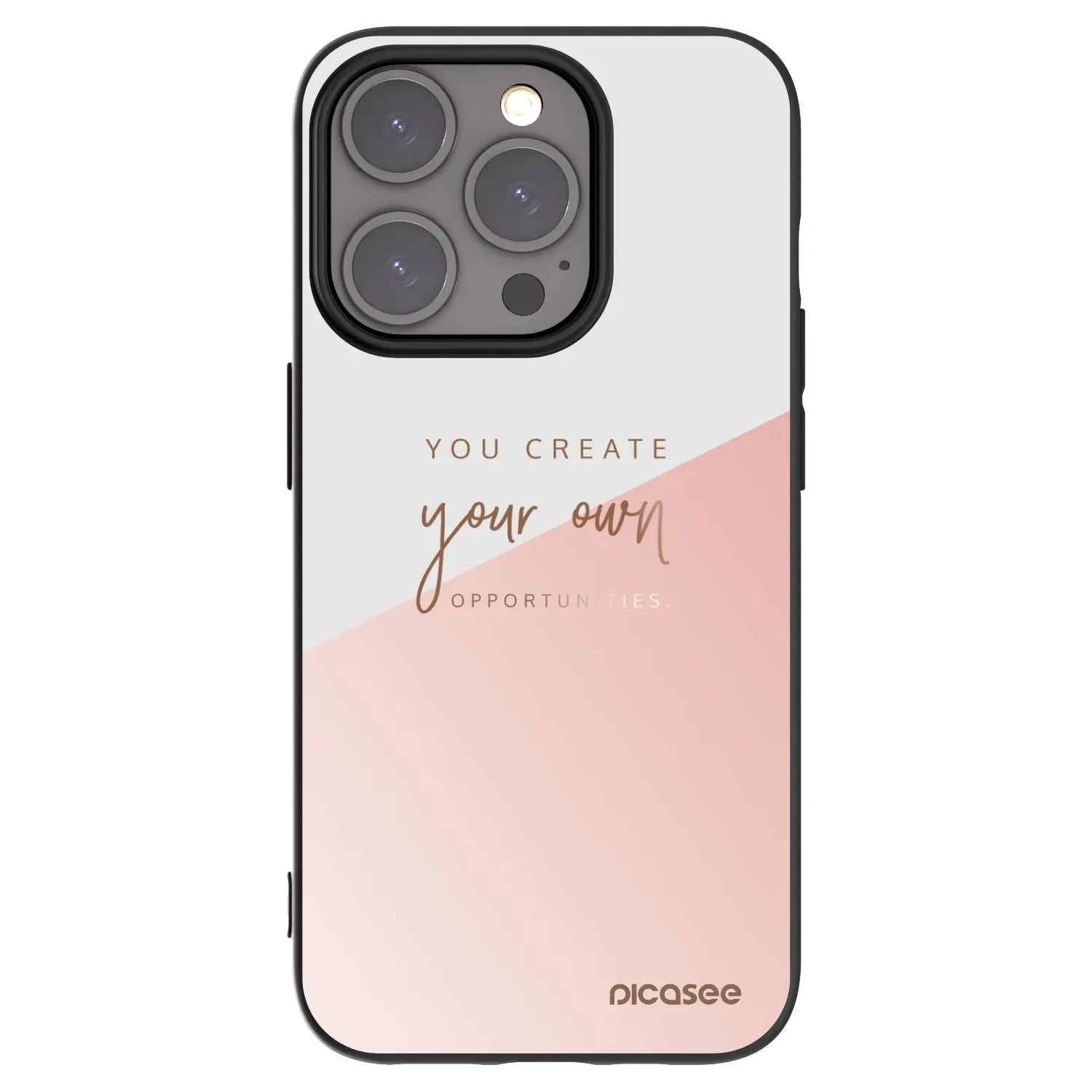 Picasee fekete szilikon tok az alábbi mobiltelefonokra Apple iPhone 15 Pro - You create your own opportunities