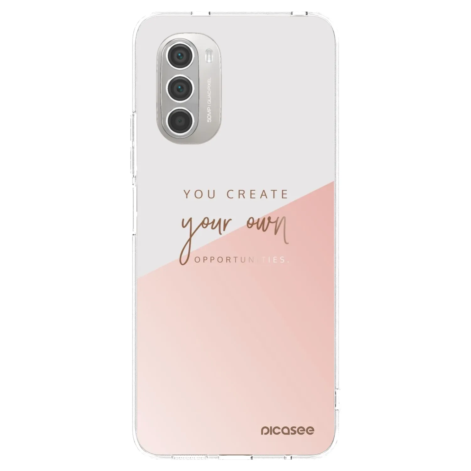 Picasee átlátszó szilikon tok az alábbi mobiltelefonokra Motorola Moto G51 - You create your own opportunities