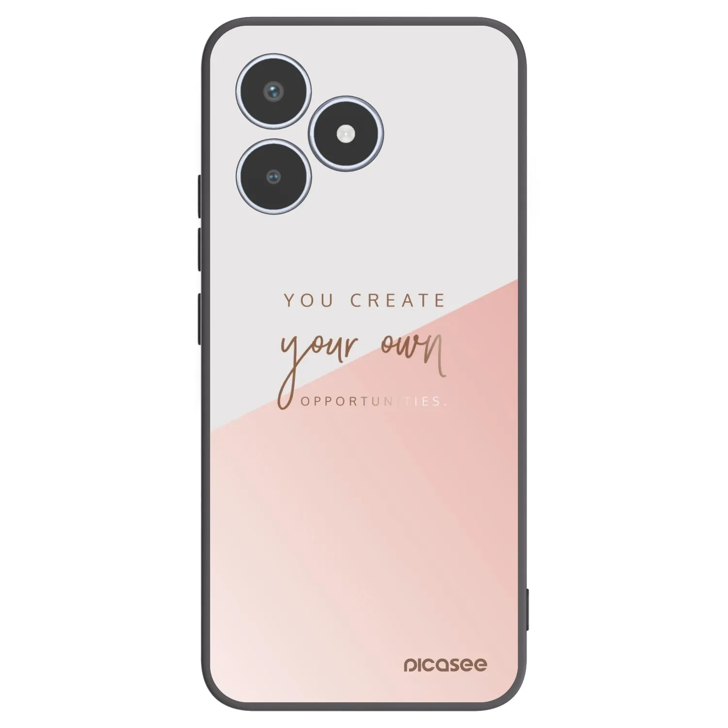 Picasee fekete szilikon tok az alábbi mobiltelefonokra Realme C53 - You create your own opportunities