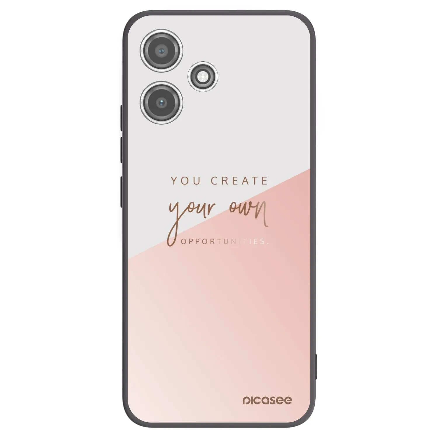 Picasee fekete szilikon tok az alábbi mobiltelefonokra Xiaomi Redmi 12 5G - You create your own opportunities