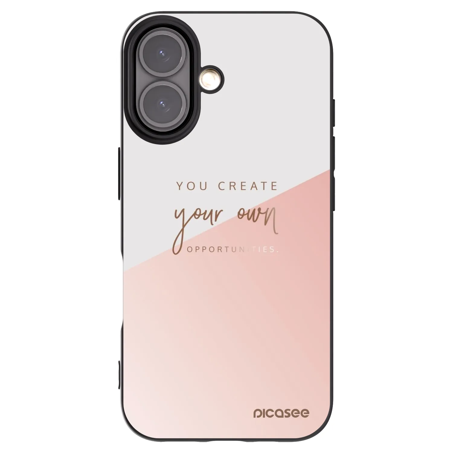 Picasee fekete szilikon tok az alábbi mobiltelefonokra Apple iPhone 16 - You create your own opportunities