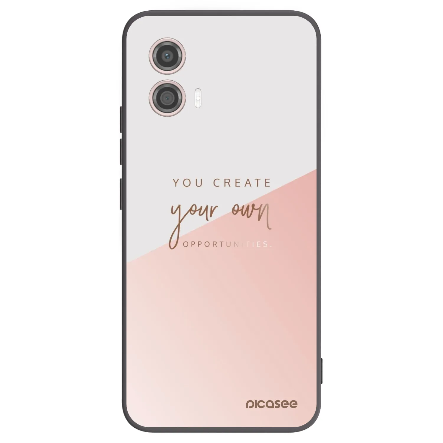Picasee fekete szilikon tok az alábbi mobiltelefonokra Motorola Moto G53 5G - You create your own opportunities