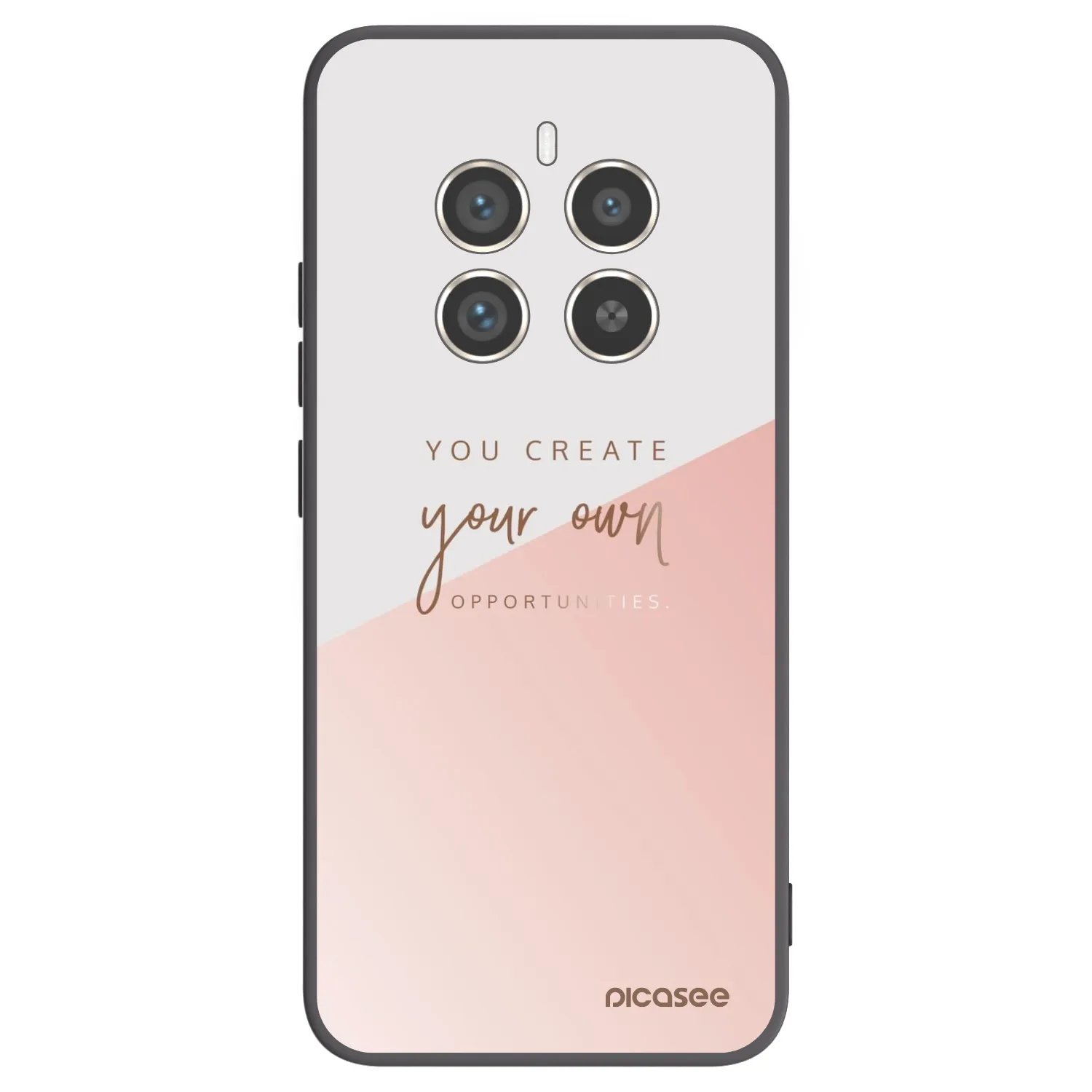 Picasee fekete szilikon tok az alábbi mobiltelefonokra Realme 12 Pro 5G - You create your own opportunities