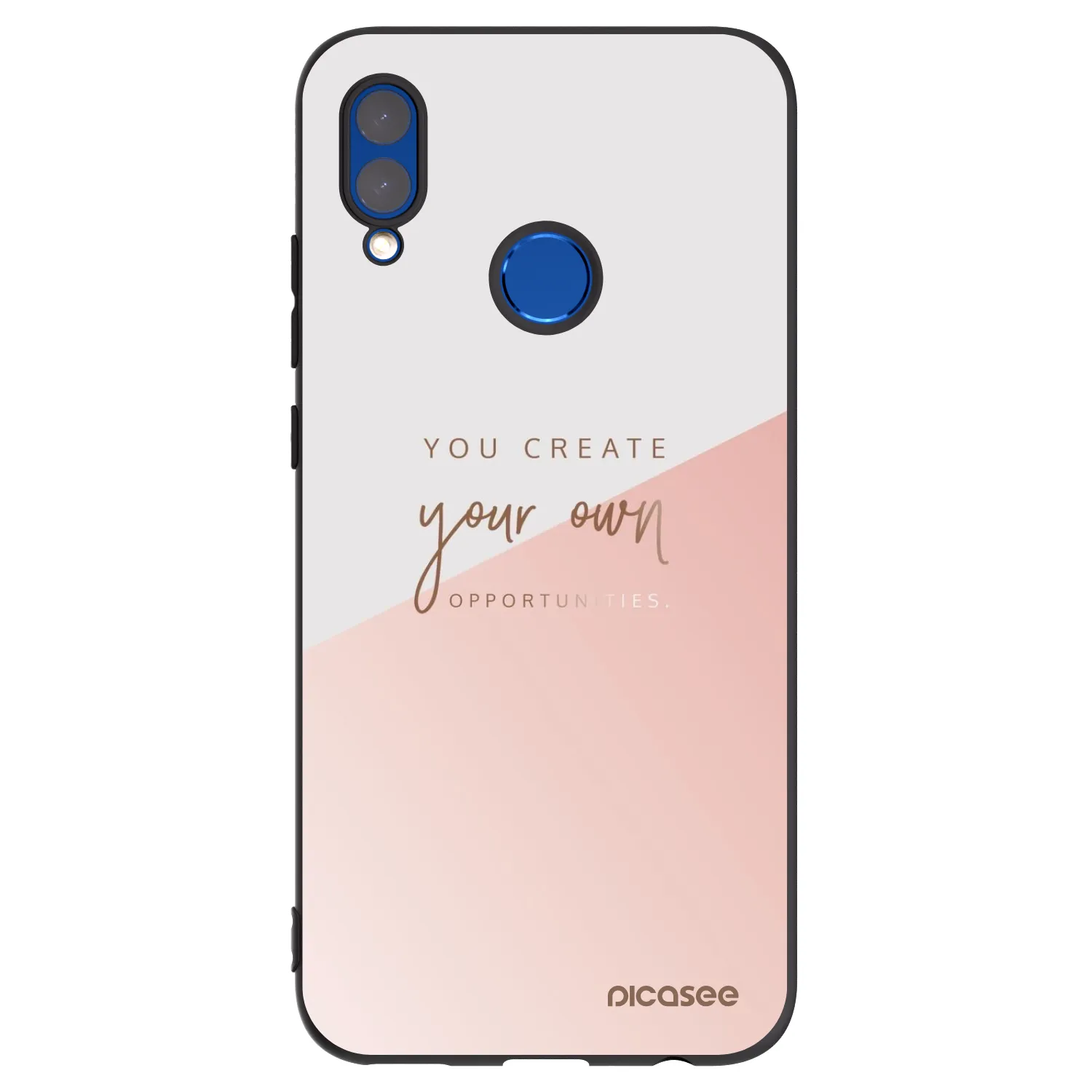 Picasee fekete szilikon tok az alábbi mobiltelefonokra Huawei P Smart 2019 - You create your own opportunities