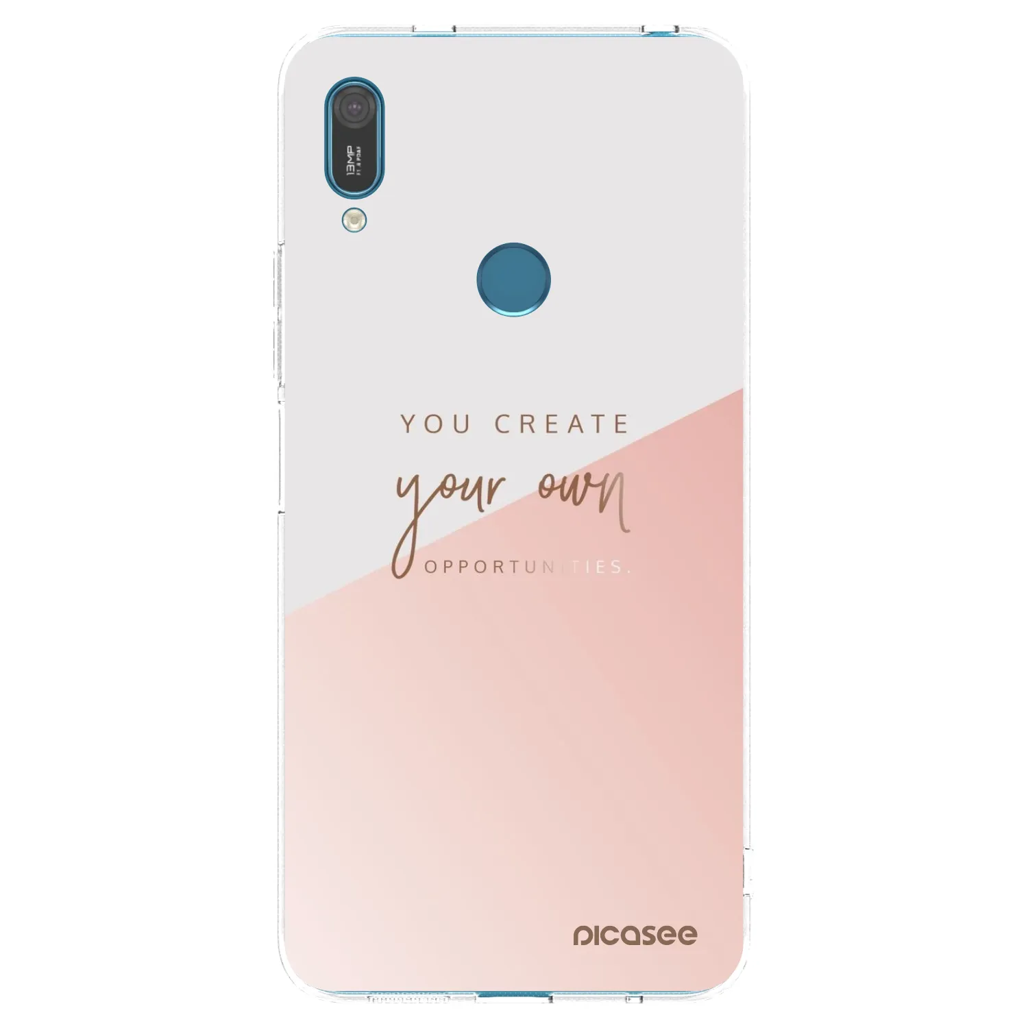 Picasee átlátszó szilikon tok az alábbi mobiltelefonokra Huawei Y7 2019 - You create your own opportunities