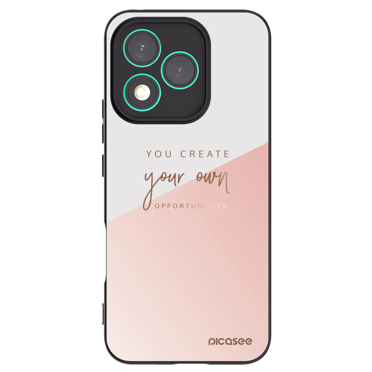 Picasee fekete szilikon tok az alábbi mobiltelefonokra Honor 400 Lite 5G - You create your own opportunities