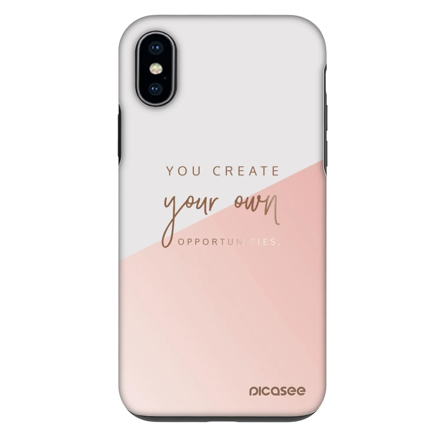 Picasee Fashion Case Apple iPhone X/XS - You create your own opportunities