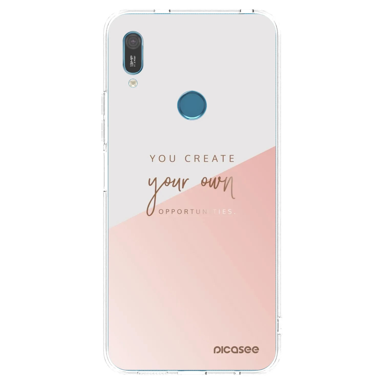 Picasee átlátszó szilikon tok az alábbi mobiltelefonokra Huawei Y6 2019 - You create your own opportunities