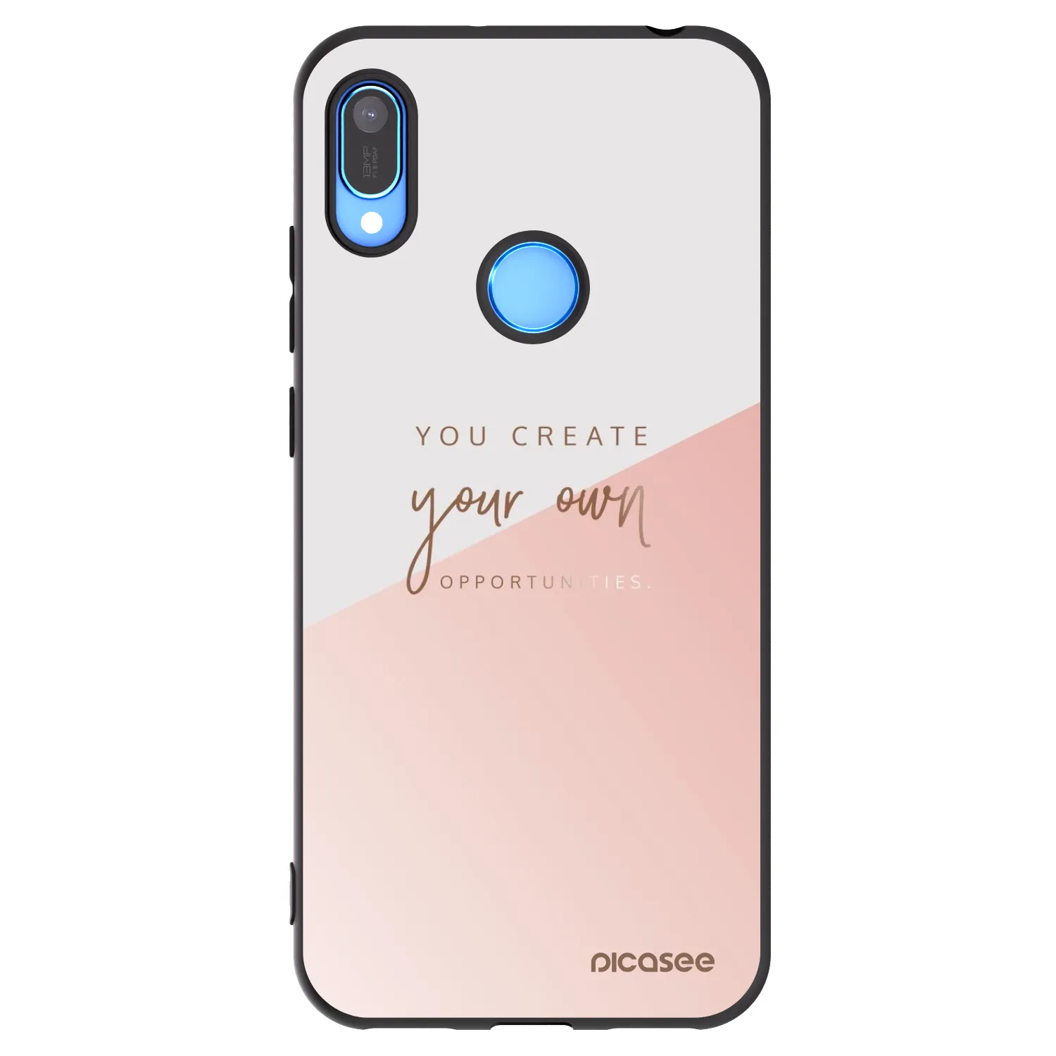 Picasee fekete szilikon tok az alábbi mobiltelefonokra Huawei Y6 2019 - You create your own opportunities