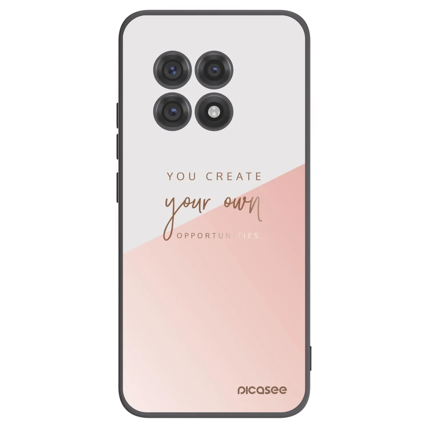 Picasee fekete szilikon tok az alábbi mobiltelefonokra OnePlus 13R 5G - You create your own opportunities