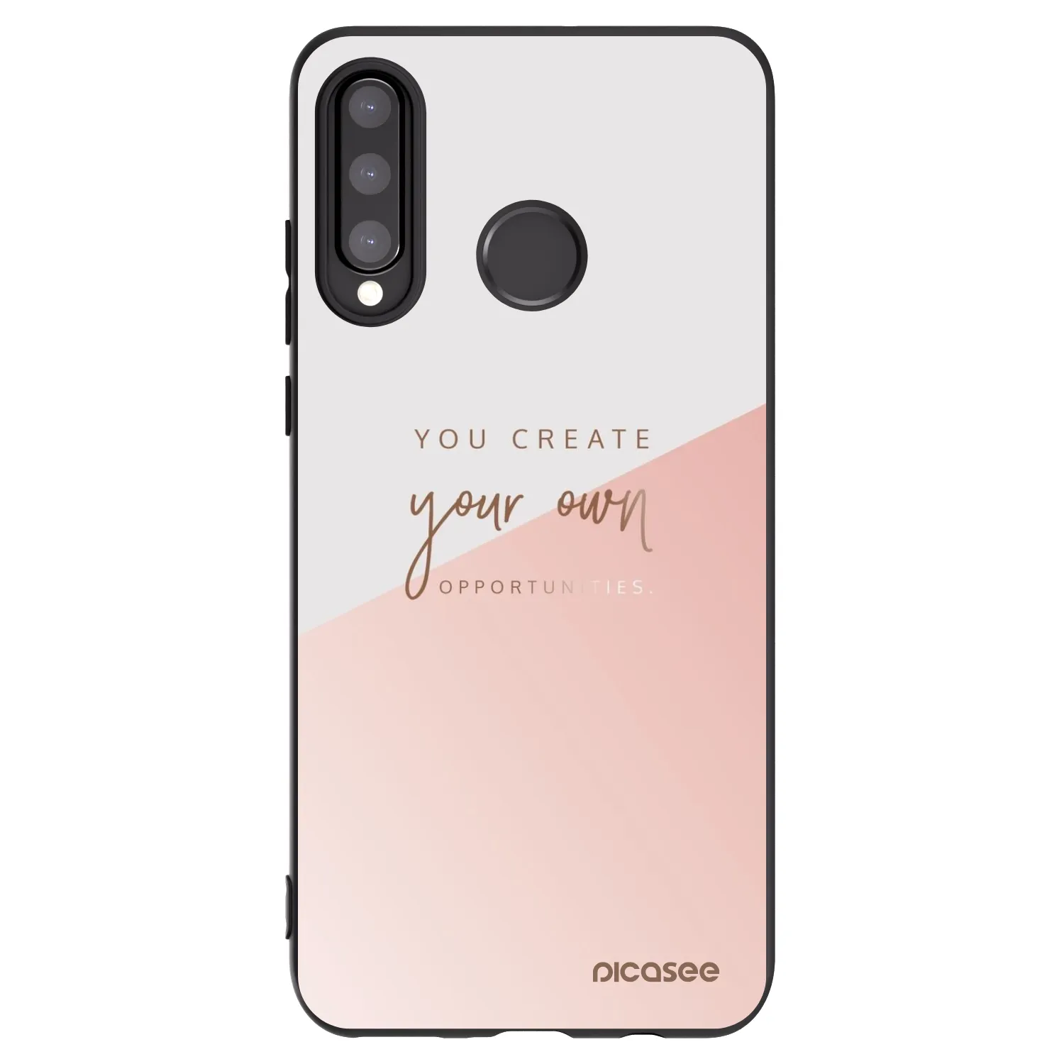 Picasee fekete szilikon tok az alábbi mobiltelefonokra Huawei P30 Lite - You create your own opportunities