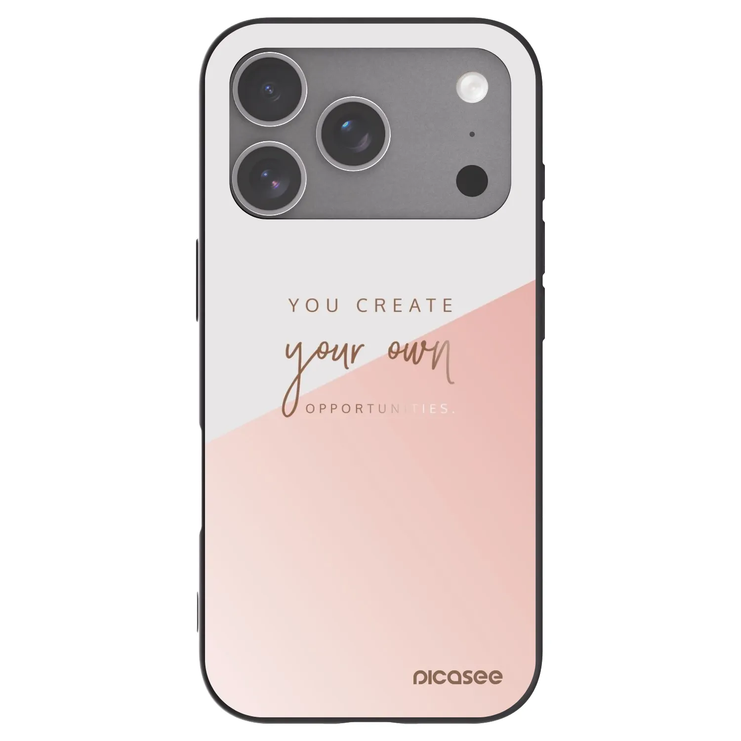 Picasee fekete szilikon tok az alábbi mobiltelefonokra Apple iPhone 18 Pro - You create your own opportunities