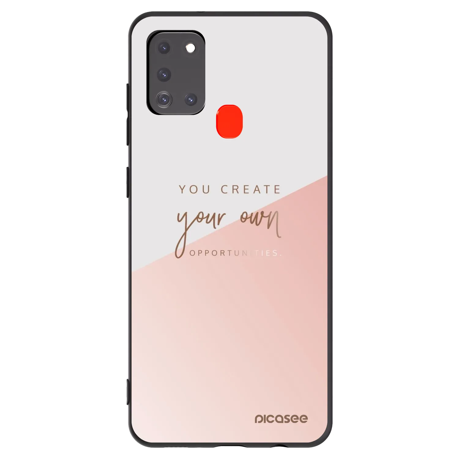 Picasee fekete szilikon tok az alábbi mobiltelefonokra Samsung Galaxy A21s - You create your own opportunities
