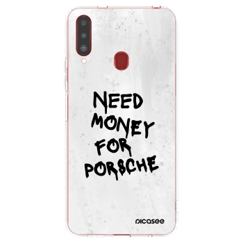 Picasee átlátszó szilikon tok az alábbi mobiltelefonokra Samsung Galaxy A20s - White Dollar