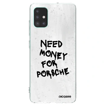 Picasee átlátszó szilikon tok az alábbi mobiltelefonokra Samsung Galaxy M51 M515F - White Dollar