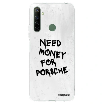 Picasee átlátszó szilikon tok az alábbi mobiltelefonokra Realme 6i - White Dollar