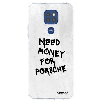 Picasee átlátszó szilikon tok az alábbi mobiltelefonokra Motorola Moto G9 Play - White Dollar