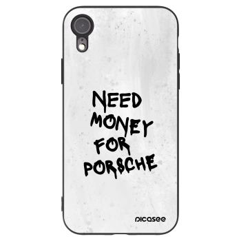 Picasee fekete szilikon tok az alábbi mobiltelefonokra Apple iPhone XR - White Dollar