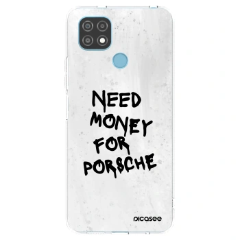 Picasee átlátszó szilikon tok az alábbi mobiltelefonokra Realme C21 - White Dollar
