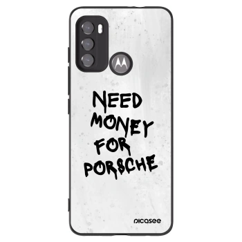 Picasee fekete szilikon tok az alábbi mobiltelefonokra Motorola Moto G60 - White Dollar
