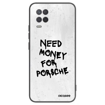 Picasee fekete szilikon tok az alábbi mobiltelefonokra Realme 8 5G - White Dollar