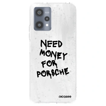 Picasee átlátszó szilikon tok az alábbi mobiltelefonokra Realme 9 Pro 5G - White Dollar