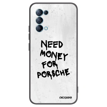 Picasee fekete szilikon tok az alábbi mobiltelefonokra OPPO Reno 5 5G - White Dollar