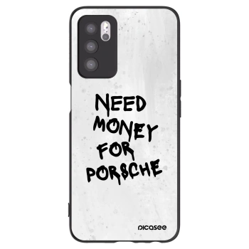 Picasee fekete szilikon tok az alábbi mobiltelefonokra OPPO A16 - White Dollar
