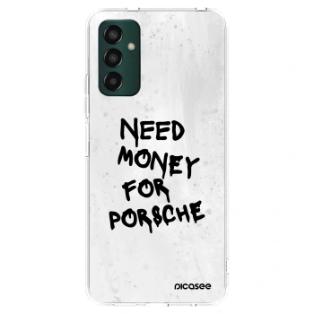 Picasee átlátszó szilikon tok az alábbi mobiltelefonokra Samsung Galaxy M13 M135F - White Dollar