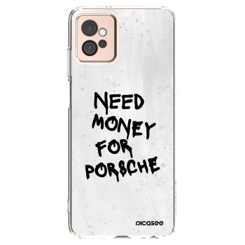 Picasee átlátszó szilikon tok az alábbi mobiltelefonokra Motorola Moto G32 - White Dollar