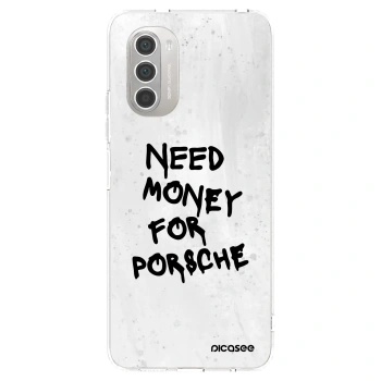 Picasee átlátszó szilikon tok az alábbi mobiltelefonokra Motorola Moto G51 - White Dollar