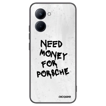 Picasee fekete szilikon tok az alábbi mobiltelefonokra Realme C33 (2023) - White Dollar