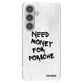 Picasee átlátszó szilikon tok az alábbi mobiltelefonokra Samsung Galaxy S24 S921B 5G - White Dollar