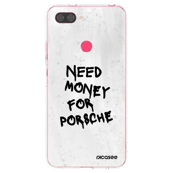 Picasee átlátszó szilikon tok az alábbi mobiltelefonokra Xiaomi Mi 8 Lite - White Dollar