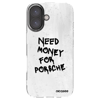Picasee átlátszó szilikon tok az alábbi mobiltelefonokra Apple iPhone 16 - White Dollar
