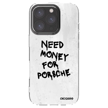 Picasee átlátszó szilikon tok az alábbi mobiltelefonokra Apple iPhone 16 Pro - White Dollar