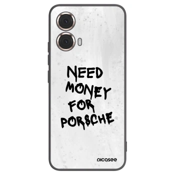 Picasee fekete szilikon tok az alábbi mobiltelefonokra Motorola Moto G85 - White Dollar