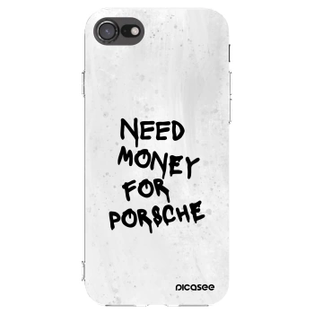 Picasee átlátszó szilikon tok az alábbi mobiltelefonokra Apple iPhone 7 - White Dollar