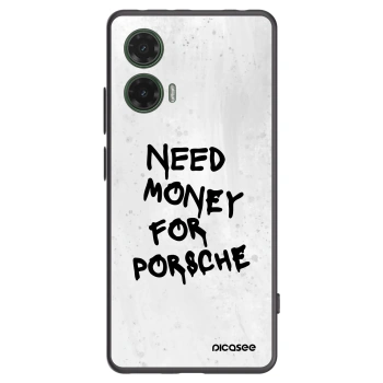 Picasee fekete szilikon tok az alábbi mobiltelefonokra Motorola Moto G35 5G - White Dollar