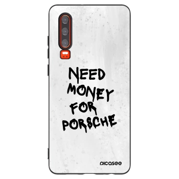 Picasee fekete szilikon tok az alábbi mobiltelefonokra Huawei P30 - White Dollar