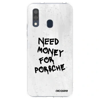 Picasee átlátszó szilikon tok az alábbi mobiltelefonokra Samsung Galaxy A40 A405F - White Dollar