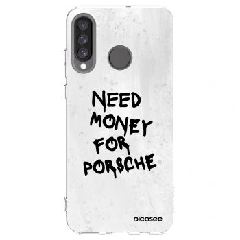 Picasee átlátszó szilikon tok az alábbi mobiltelefonokra Huawei P30 Lite - White Dollar
