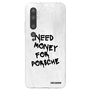 Picasee átlátszó szilikon tok az alábbi mobiltelefonokra Xiaomi Mi Note 10 (Pro) - White Dollar