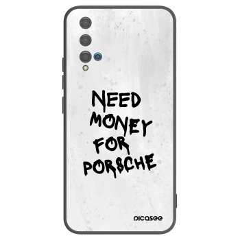 Picasee fekete szilikon tok az alábbi mobiltelefonokra Huawei Nova 5T - White Dollar